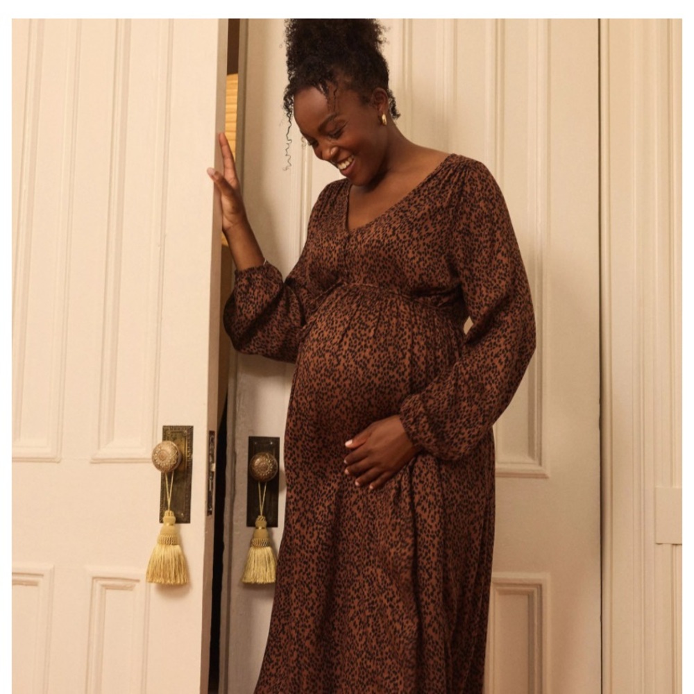 Maternity‎ Motherhood® Button Front Midi Dress